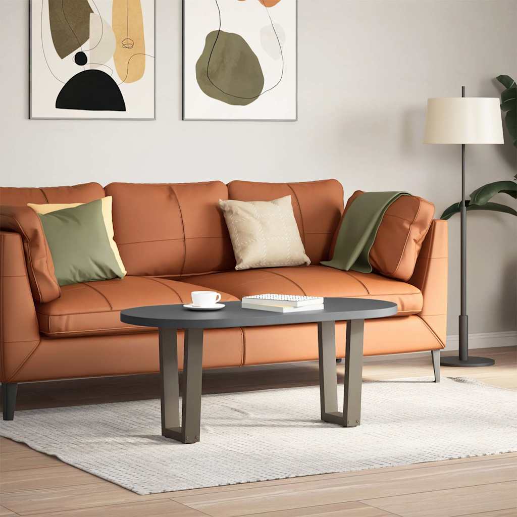 sofabordsben V-formet 2 stk. naturstål 28 x (42-43,3) cm stål
