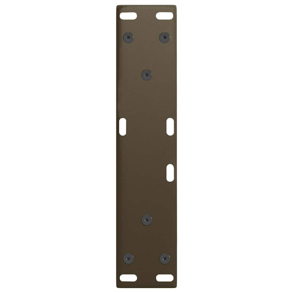 sofabordsben V-formet 2 stk. naturstål 28 x (42-43,3) cm stål