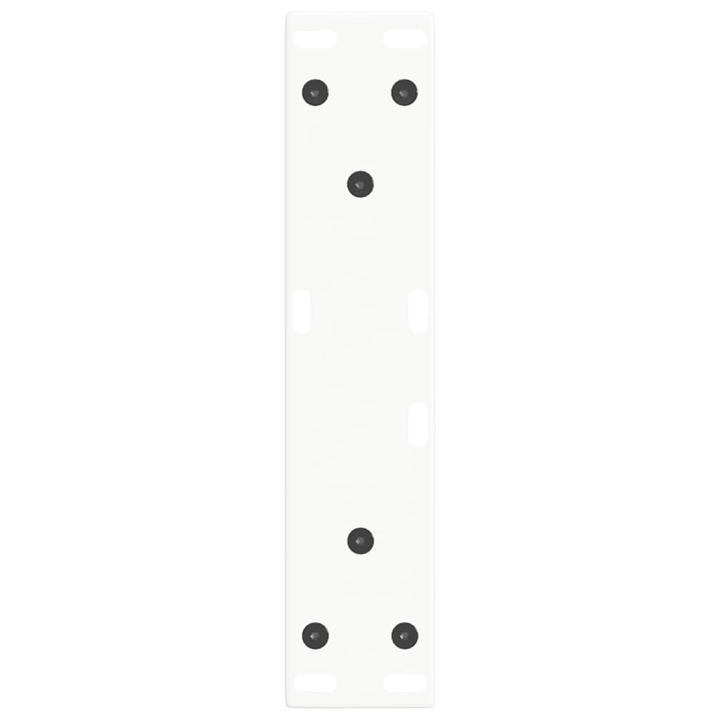 sofabordsben V-formet 2 stk. hvid 38 x (42-43,3) cm stål