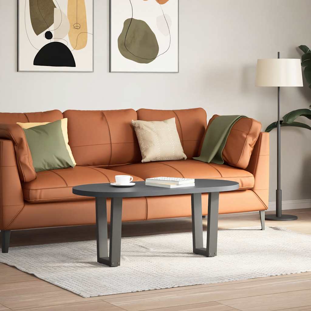 sofabordsben V-formet 2 stk. antracit 38 x (42-43,3) cm stål