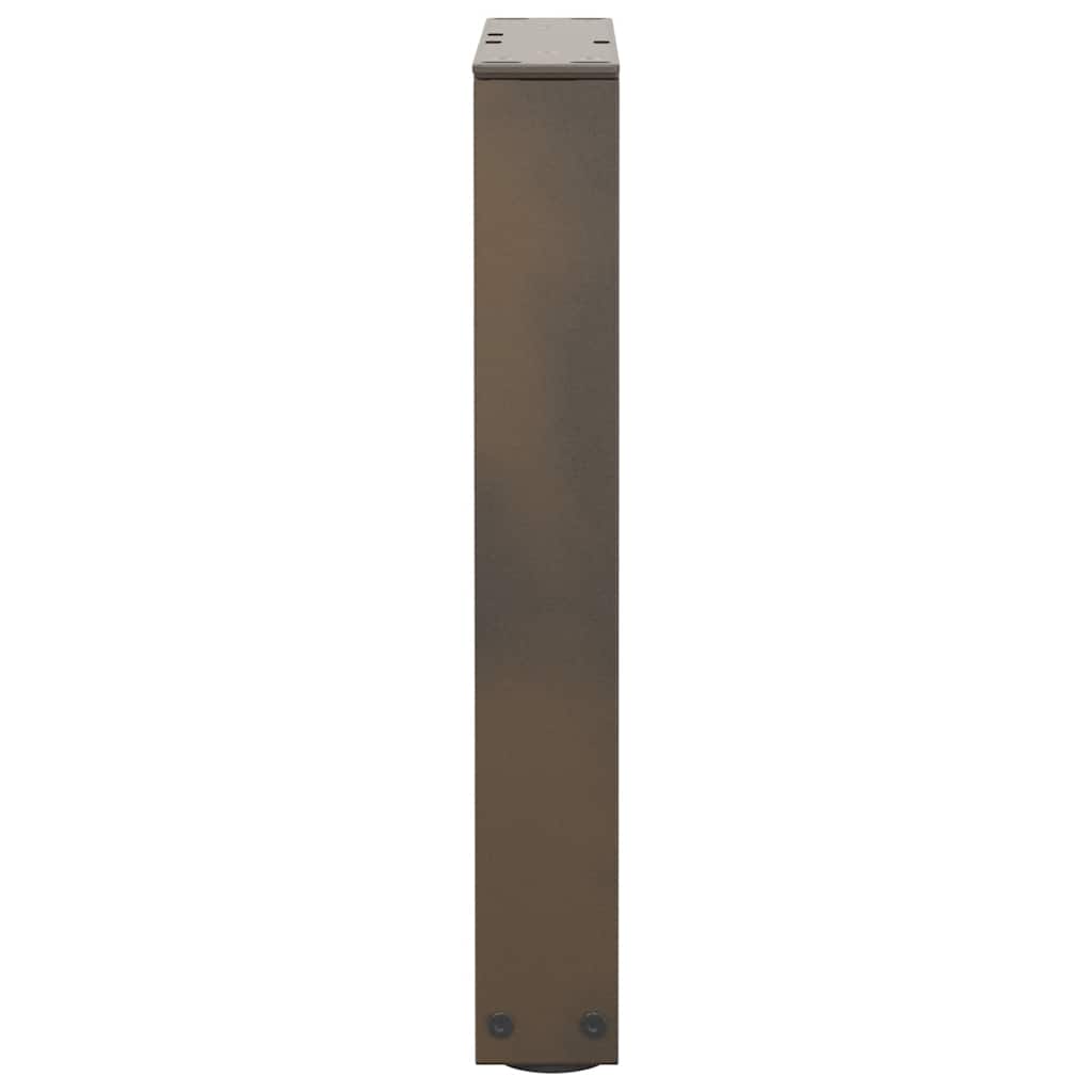 sofabordsben V-formet 2 stk. naturstål 38 x (42-43,3) cm stål