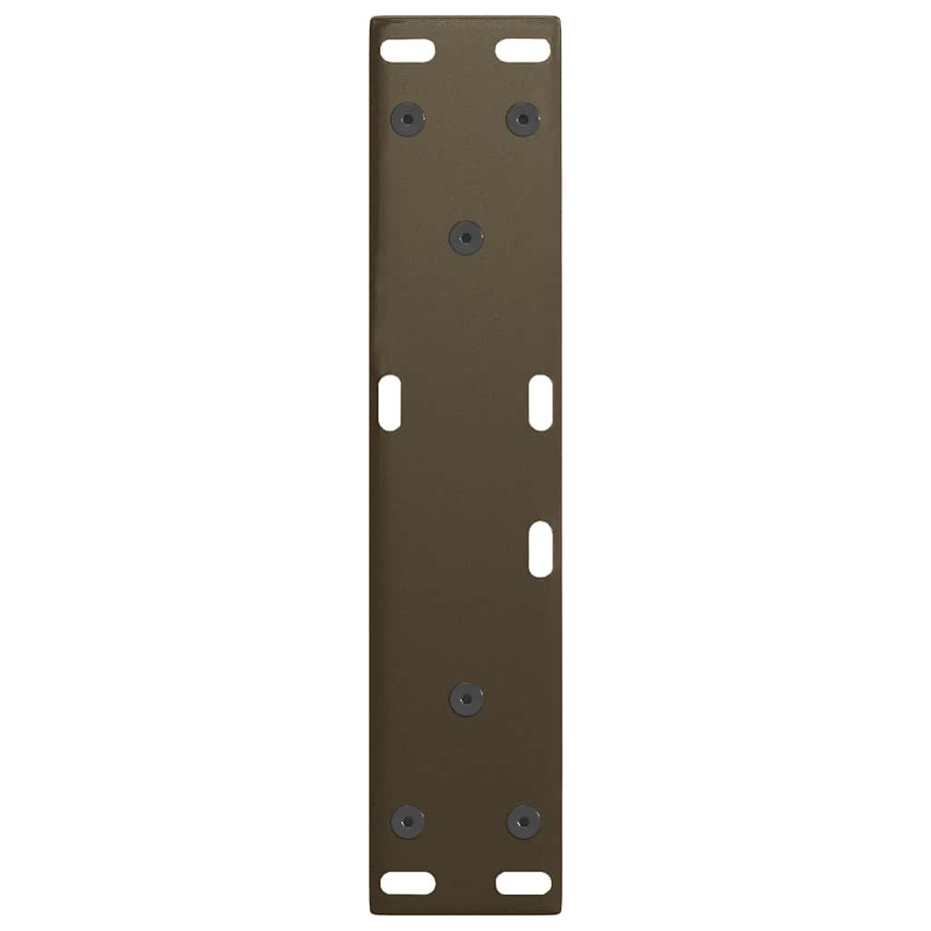 sofabordsben V-formet 2 stk. naturstål 38 x (42-43,3) cm stål