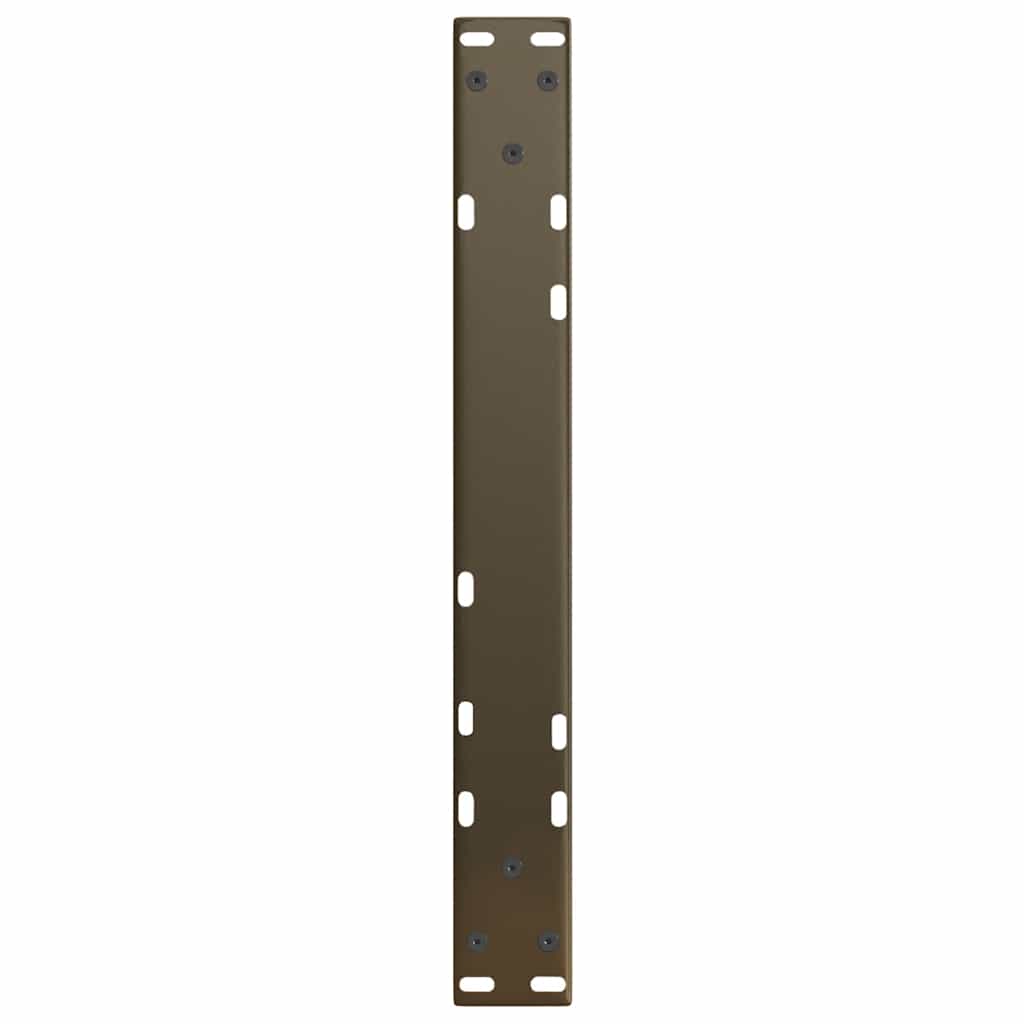 sofabordsben V-formet 2 stk. naturstål 50x(42-43,3) cm stål