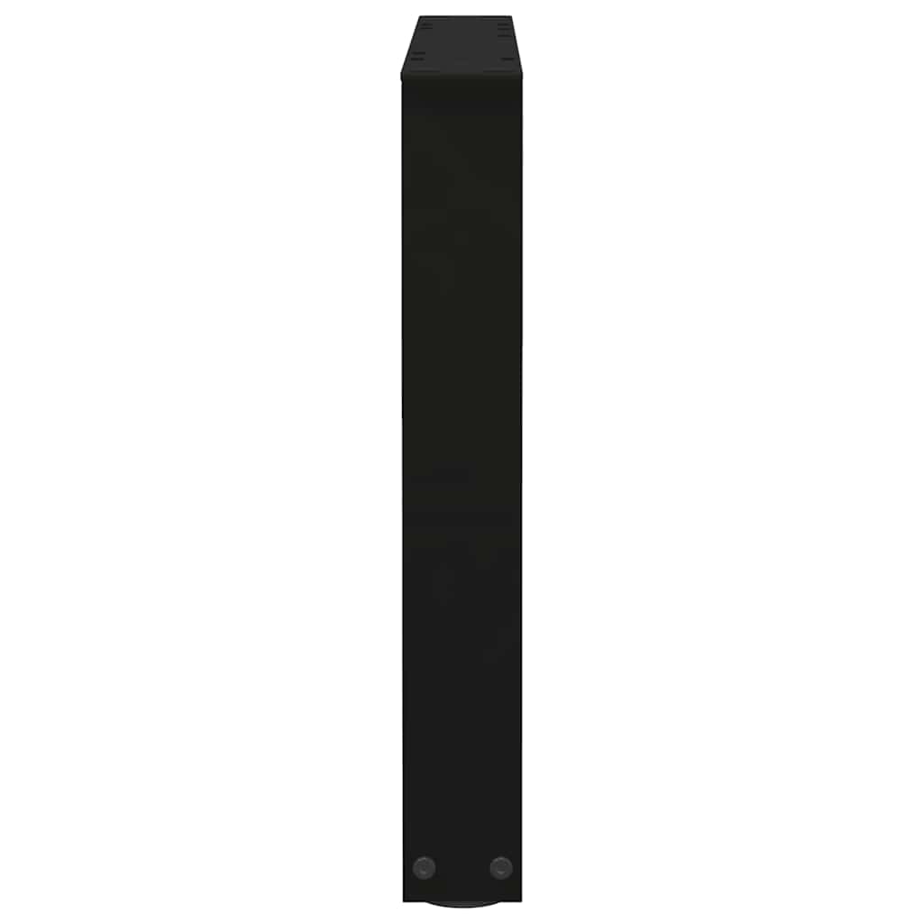 sofabordsben V-formet 2 stk. sort 60 x (42-43,3) cm stål