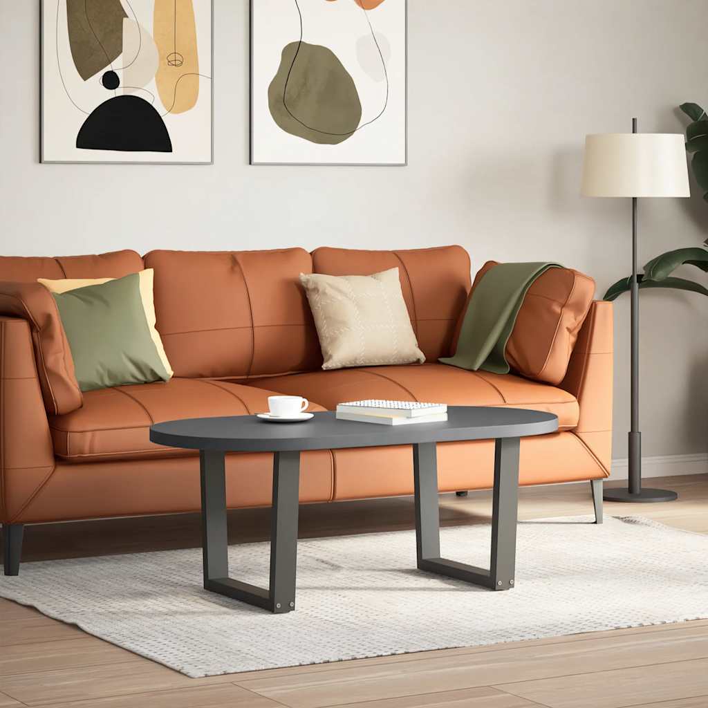 sofabordsben V-formet 2 stk. antracit 60x(42-43,3) cm stål