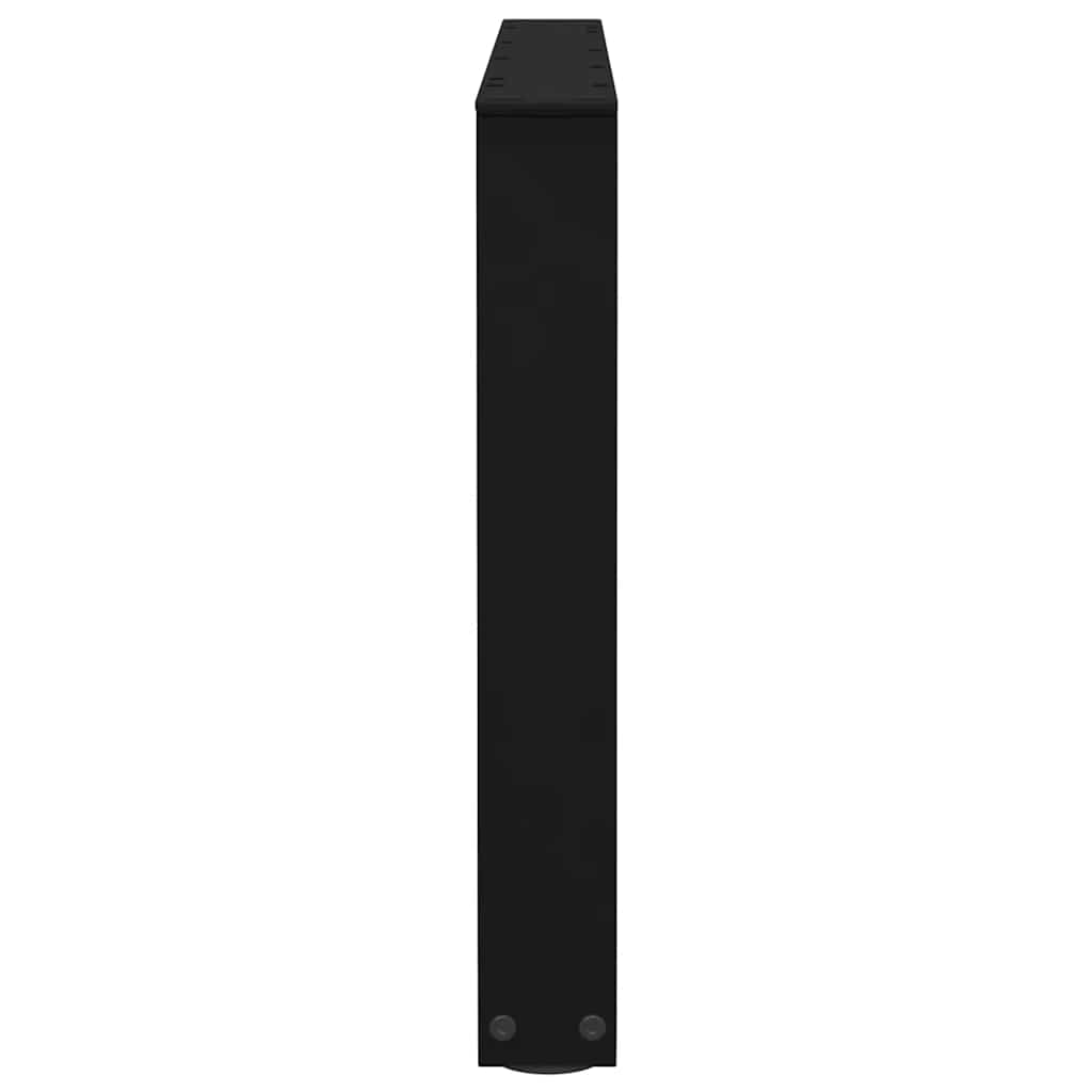 sofabordsben V-formet 2 stk. sort 70 x (42-43,3) cm stål