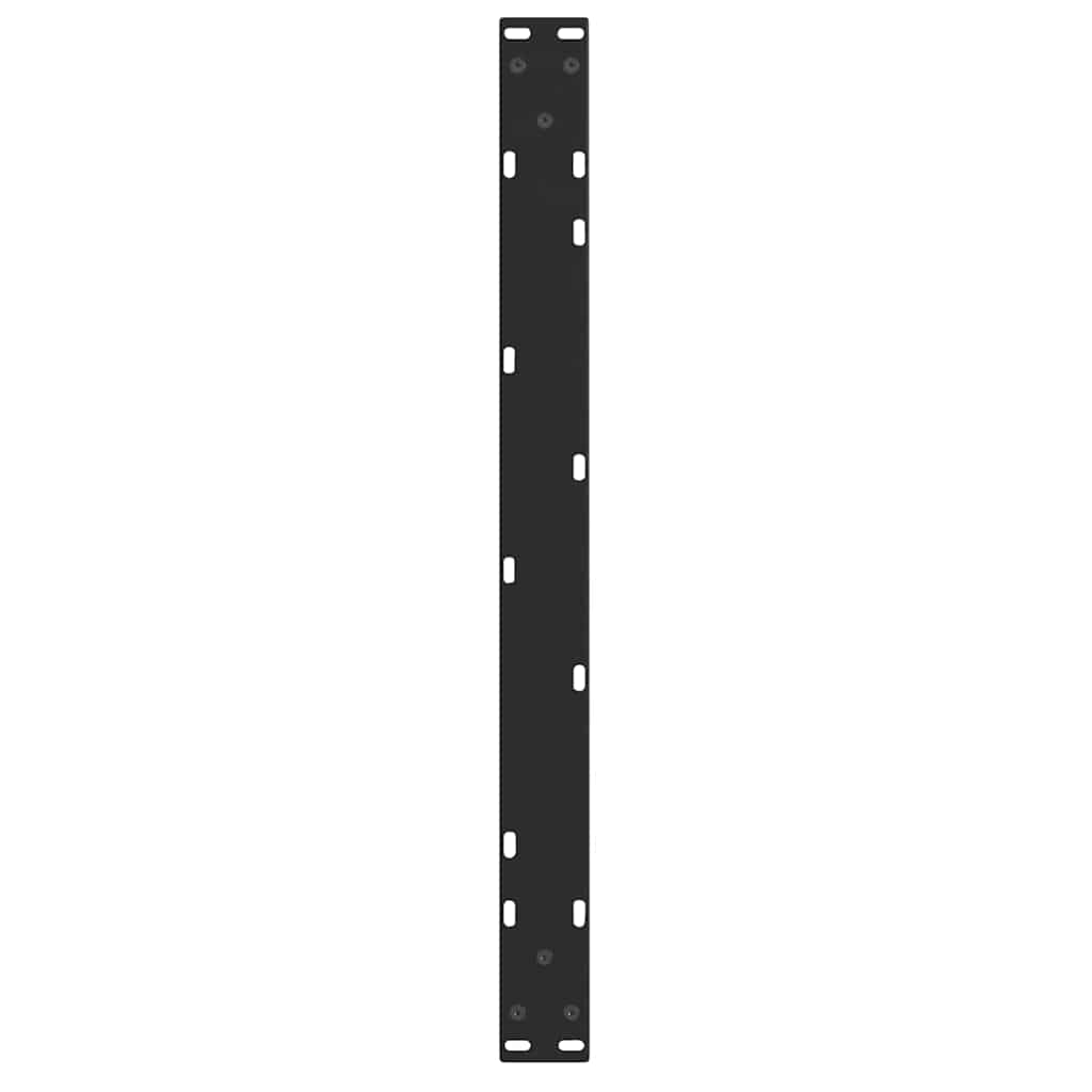 sofabordsben V-formet 2 stk. sort 70 x (42-43,3) cm stål