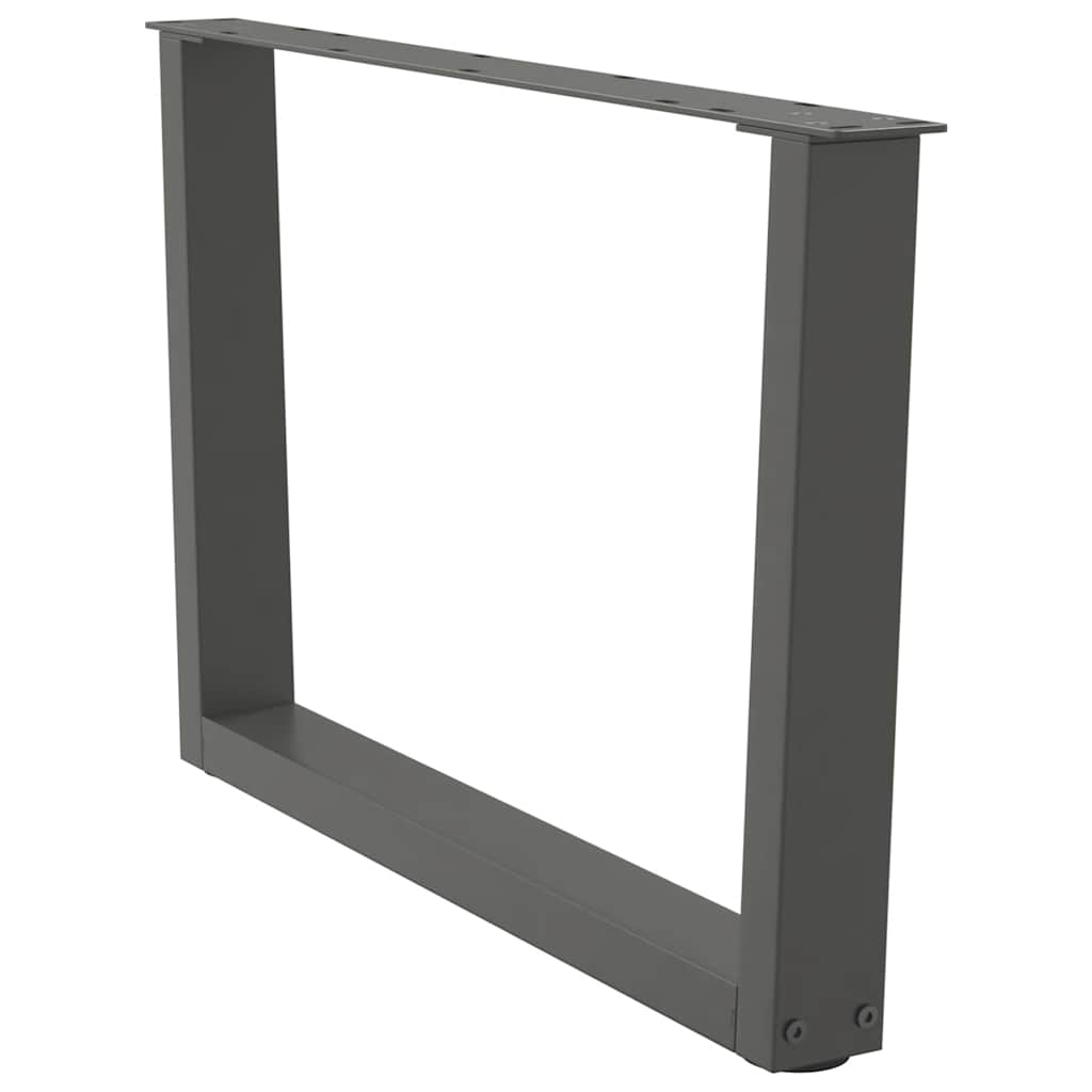 sofabordsben V-formet 2 stk. antracit 70 x (42-43,3) cm stål