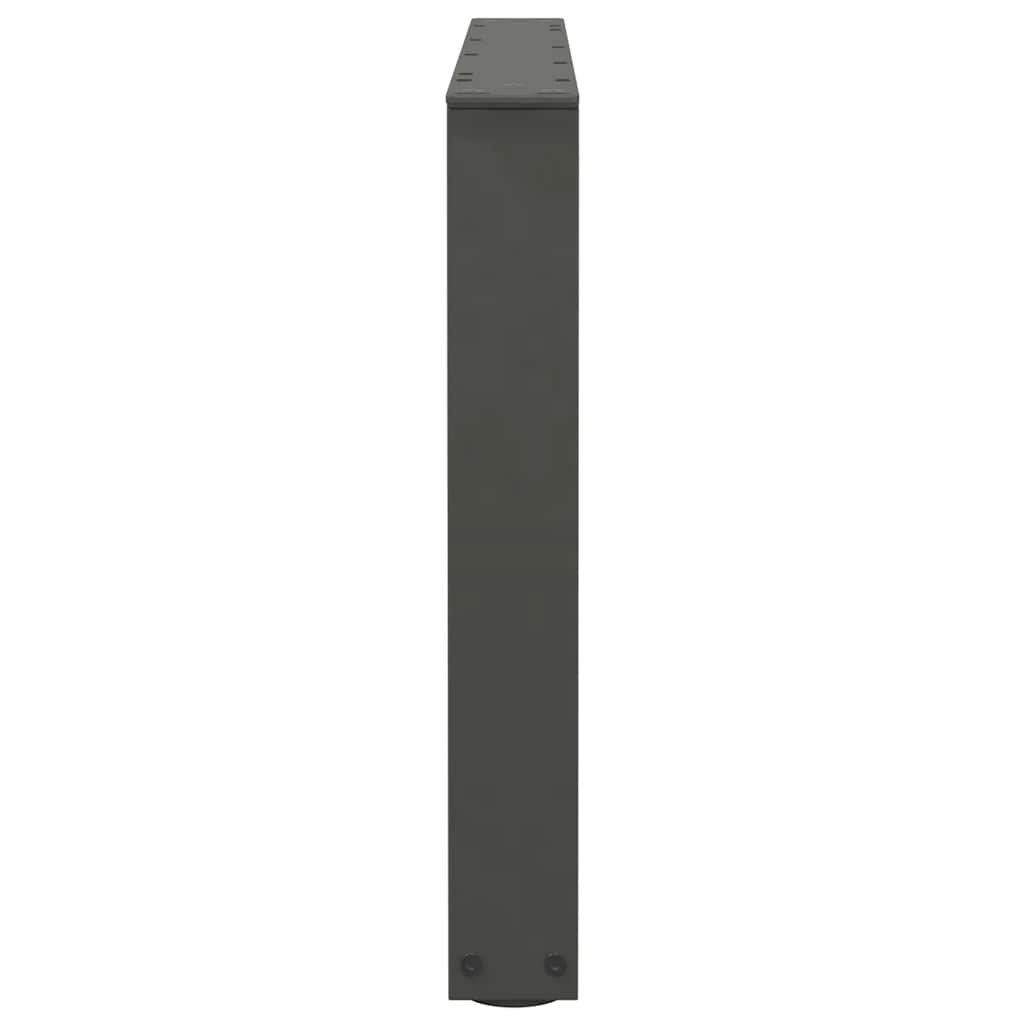 sofabordsben V-formet 2 stk. antracit 70 x (42-43,3) cm stål
