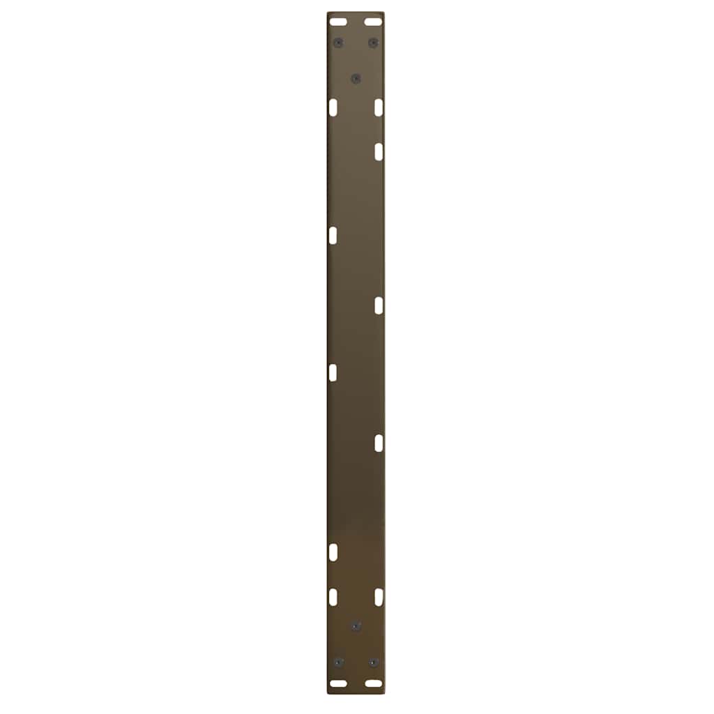 sofabordsben V-formet 2 stk. naturstål 70 x (42-43,3) cm stål