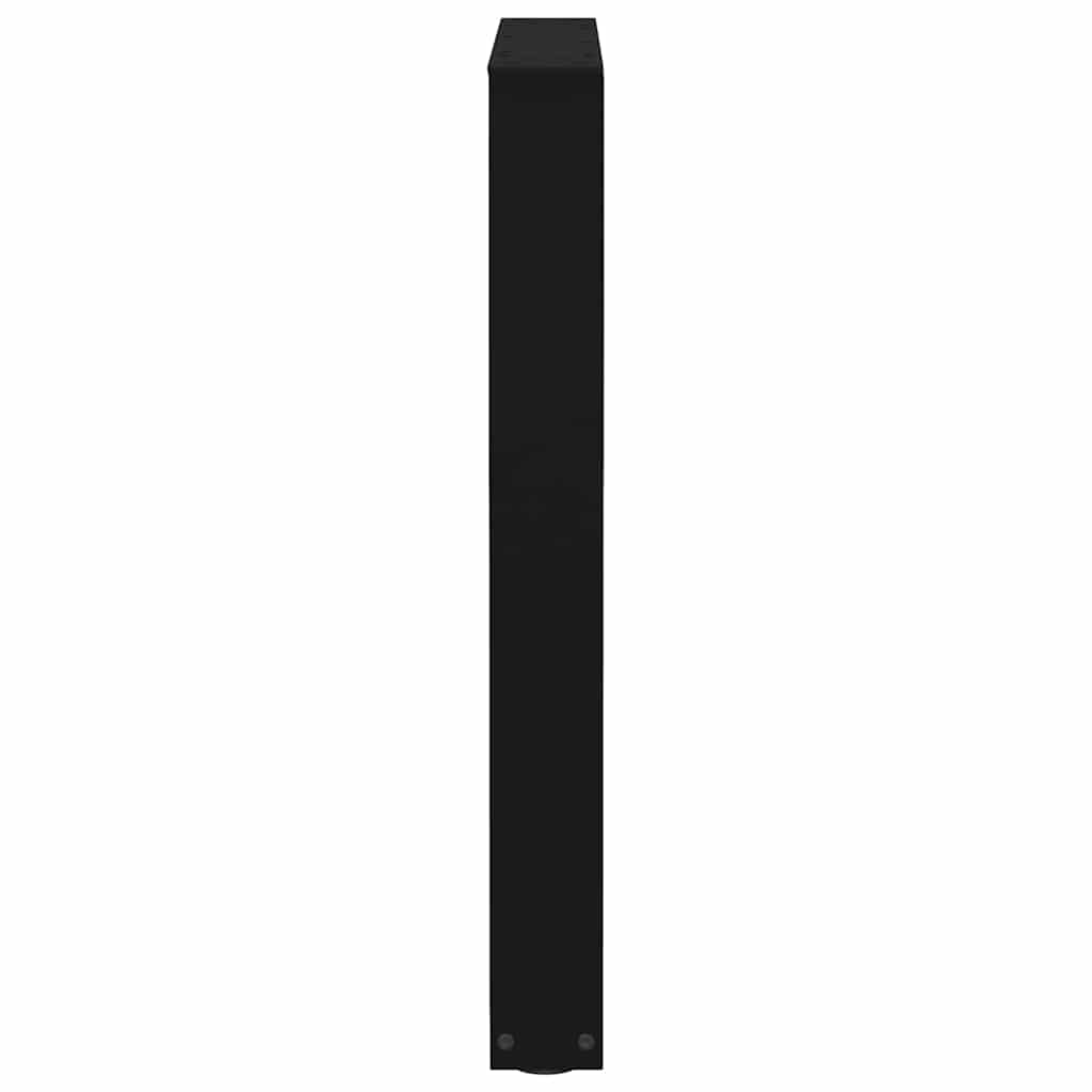 spisebordsben V-formet 2 stk. sort 60 x (72-73,3) cm stål