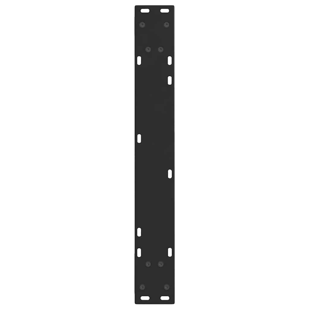 spisebordsben V-formet 2 stk. sort 60 x (72-73,3) cm stål