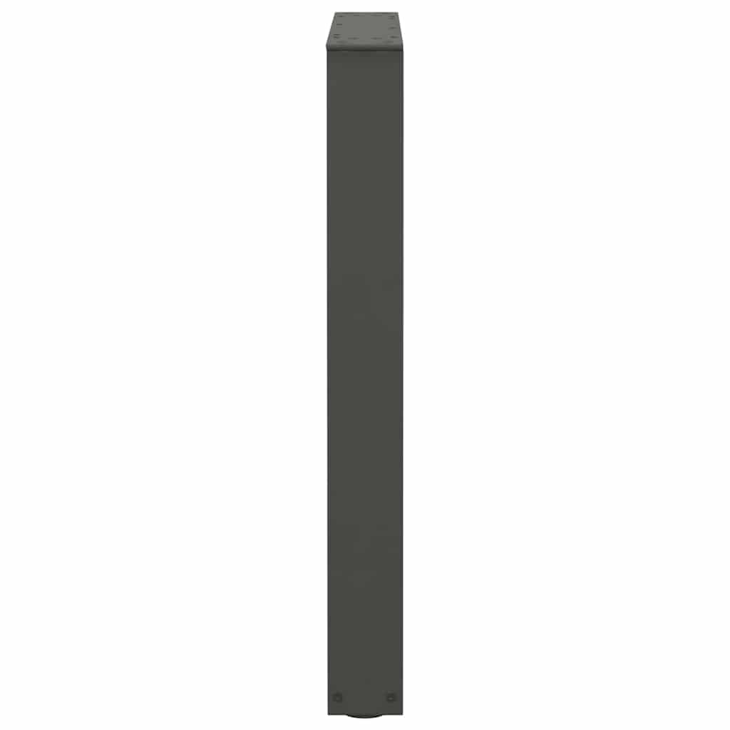 spisebordsben V-formet 2 stk. antracit 60 x (72-73,3) cm stål
