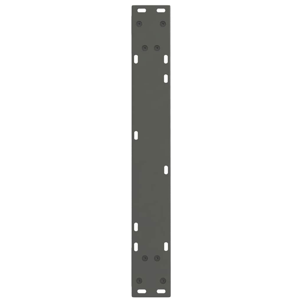 spisebordsben V-formet 2 stk. antracit 60 x (72-73,3) cm stål