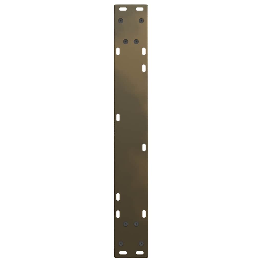 spisebordsben V-formet 2 stk. naturstål 60 x (72-73,3) cm stål
