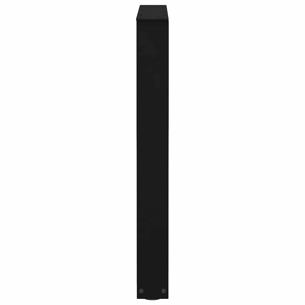 spisebordsben V-formet 2 stk. sort 70 x (72-73,3) cm stål