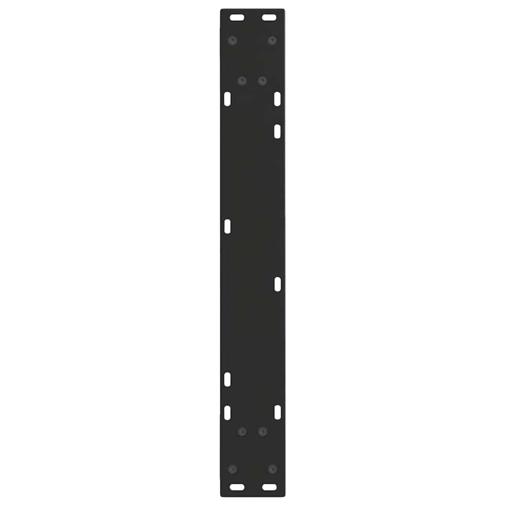 spisebordsben V-formet 2 stk. sort 70 x (72-73,3) cm stål