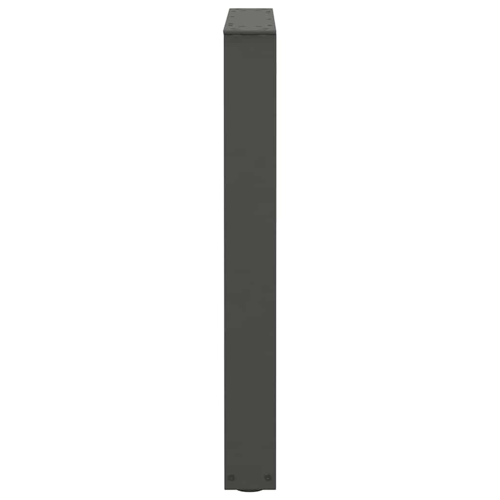 spisebordsben V-formet 2 stk. antracit 70 x (72-73,3) cm stål
