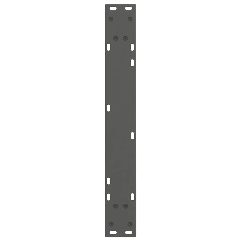 spisebordsben V-formet 2 stk. antracit 70 x (72-73,3) cm stål