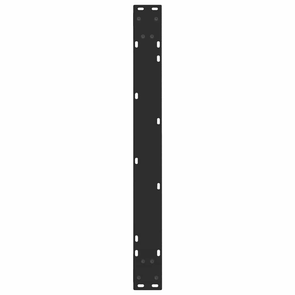 spisebordsben V-formet 2 stk. sort 80 x (72-73,3) cm stål