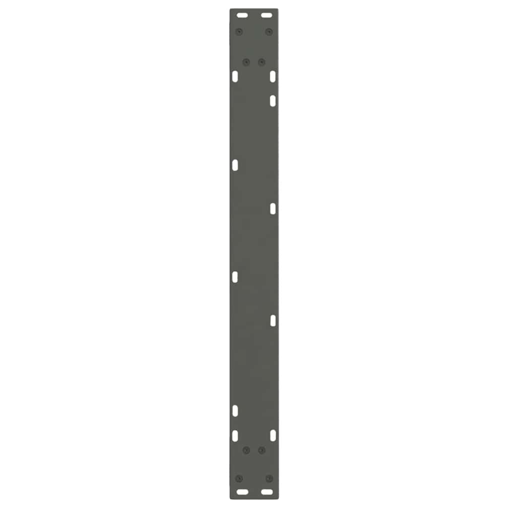 spisebordsben V-formet 2 stk. antracit 80x(72-73,3) cm stål