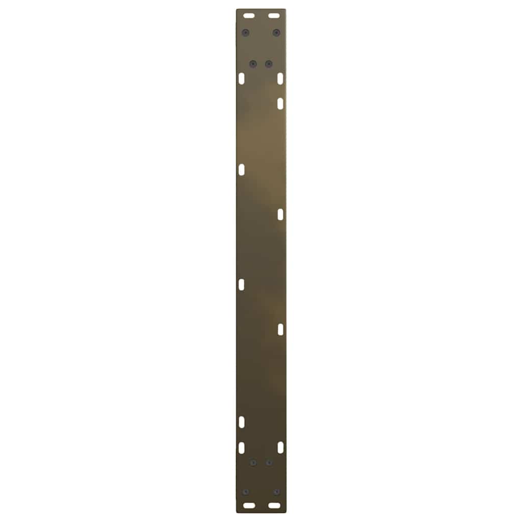 spisebordsben V-formet 2 stk. naturstål 80x(72-73,3) cm stål