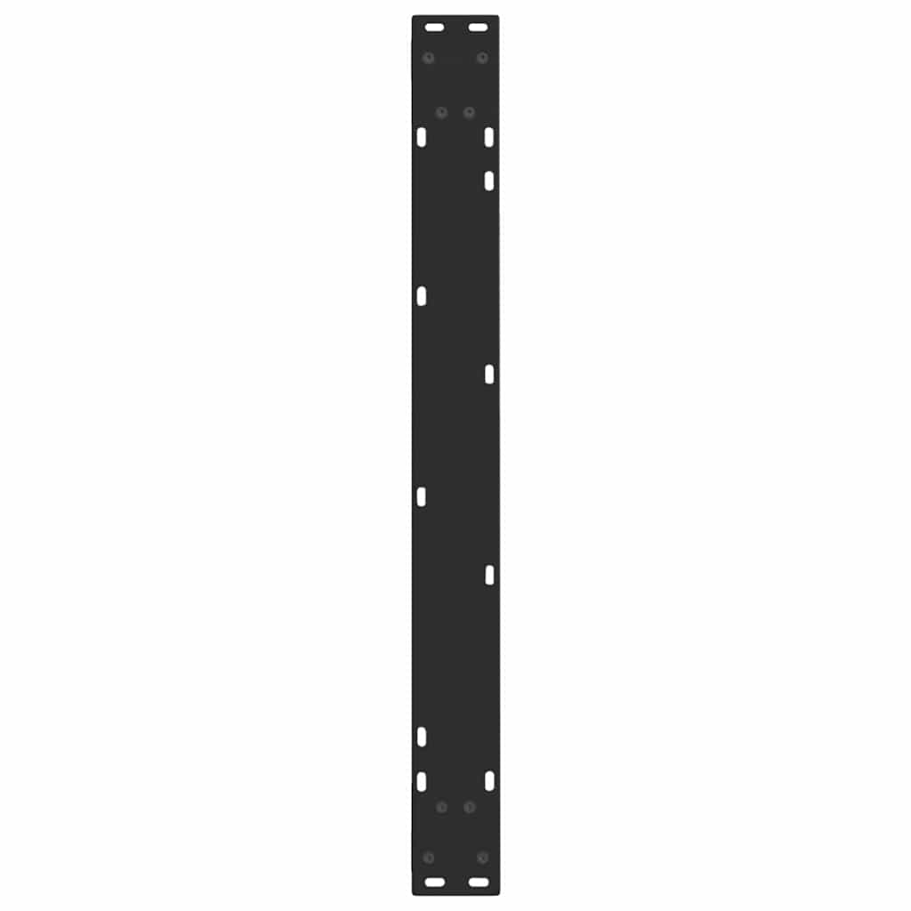 spisebordsben V-formet 2 stk. sort 90 x (72-73,3) cm stål