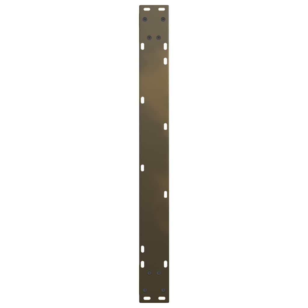 spisebordsben V-formet 2 stk. naturstål 90 x (72-73,3) cm stål