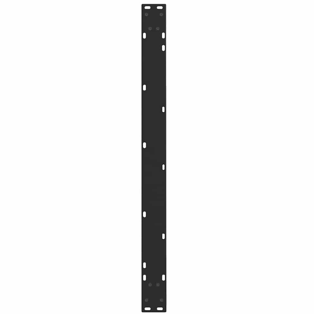spisebordsben V-formet 3 stk. sort 100x(72-73,3) cm stål