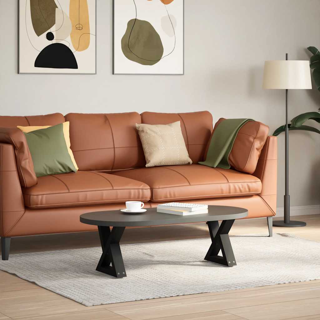 sofabordsben 2 stk. sort 30x(30-31,3) cm stål