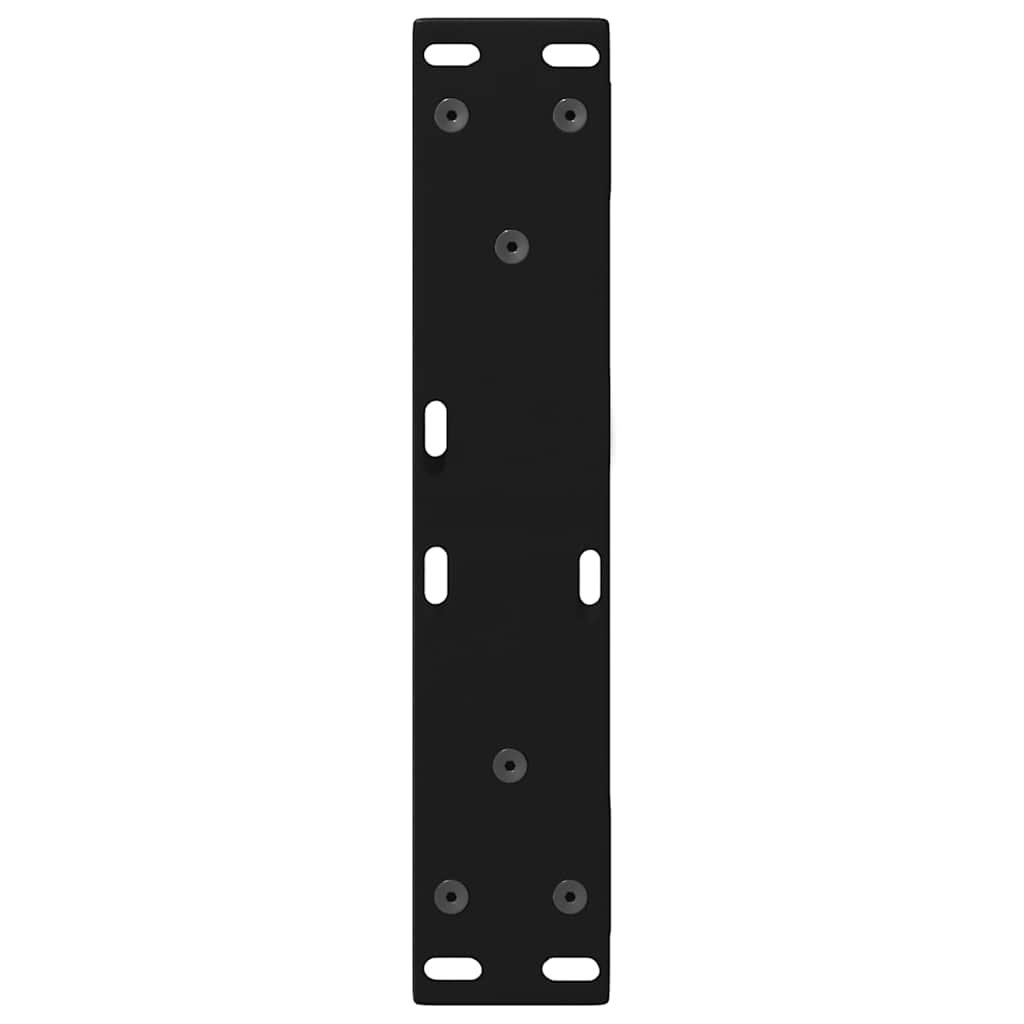 sofabordsben 2 stk. sort 30x(30-31,3) cm stål