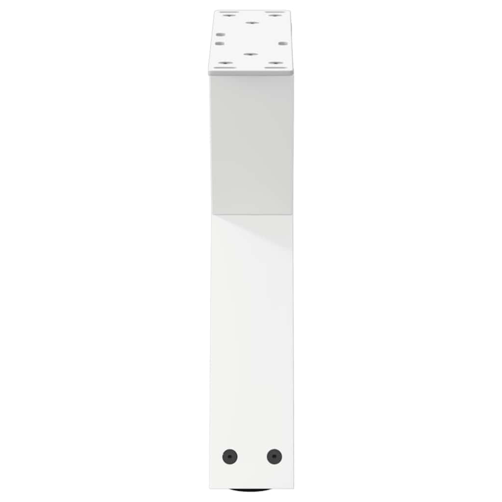 sofabordsben 2 stk. hvid 30x(30-31,3) cm stål