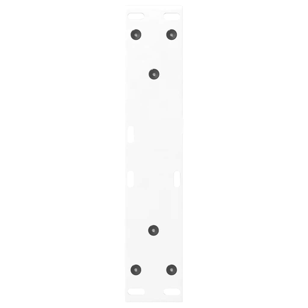 sofabordsben 2 stk. hvid 30x(30-31,3) cm stål