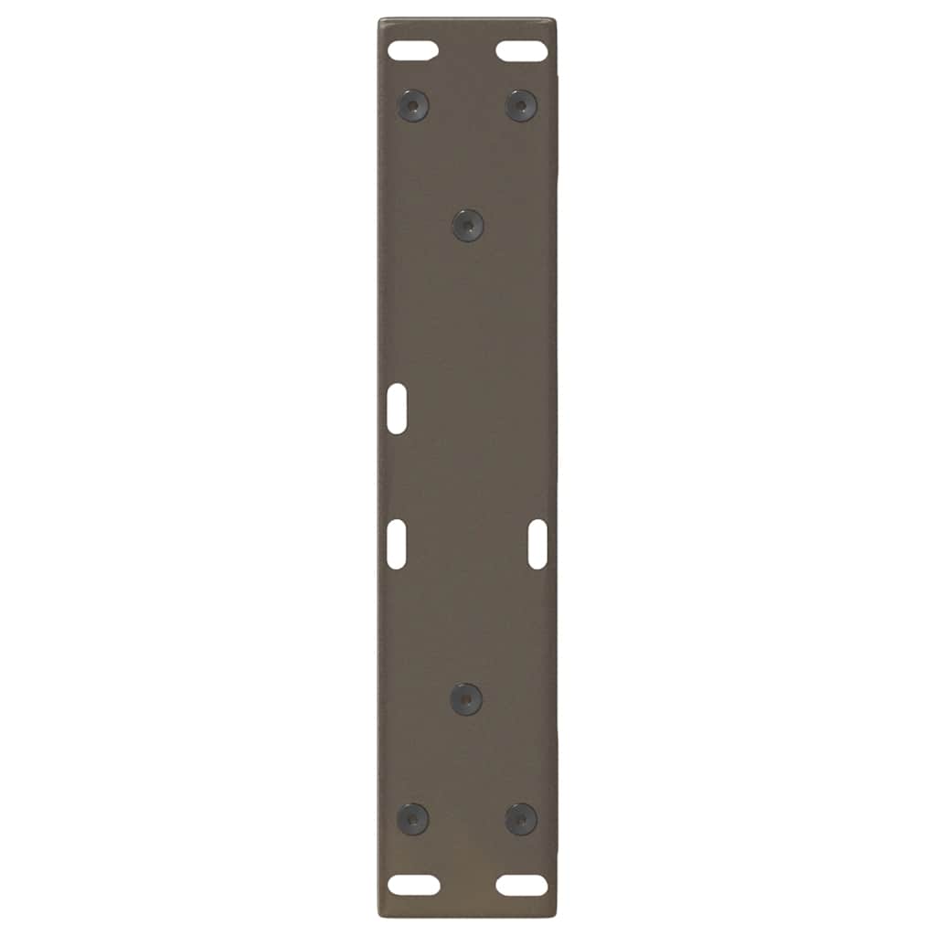 sofabordsben 2 stk. naturstål 30x(30-31,3) cm stål