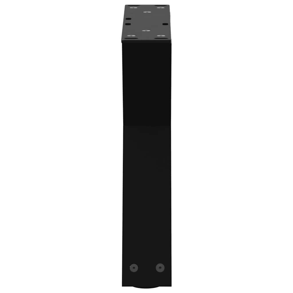 sofabordsben 2 stk. sort 40x(30-31,3) cm stål