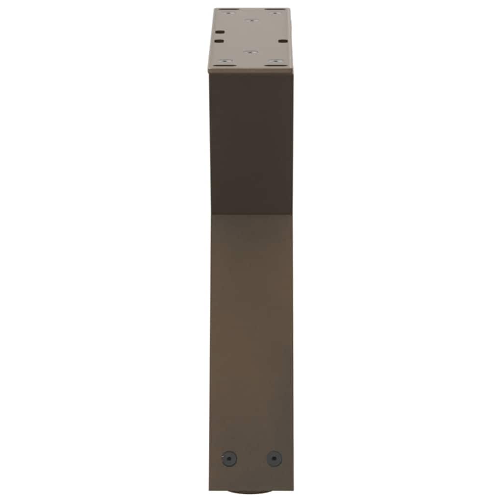 sofabordsben 2 stk. naturstål 40x(30-31,3) cm stål