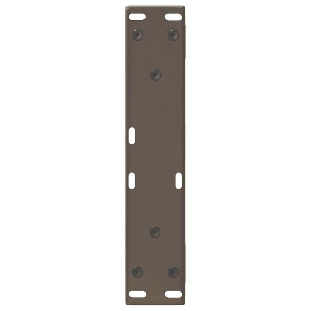 sofabordsben 2 stk. naturstål 40x(30-31,3) cm stål