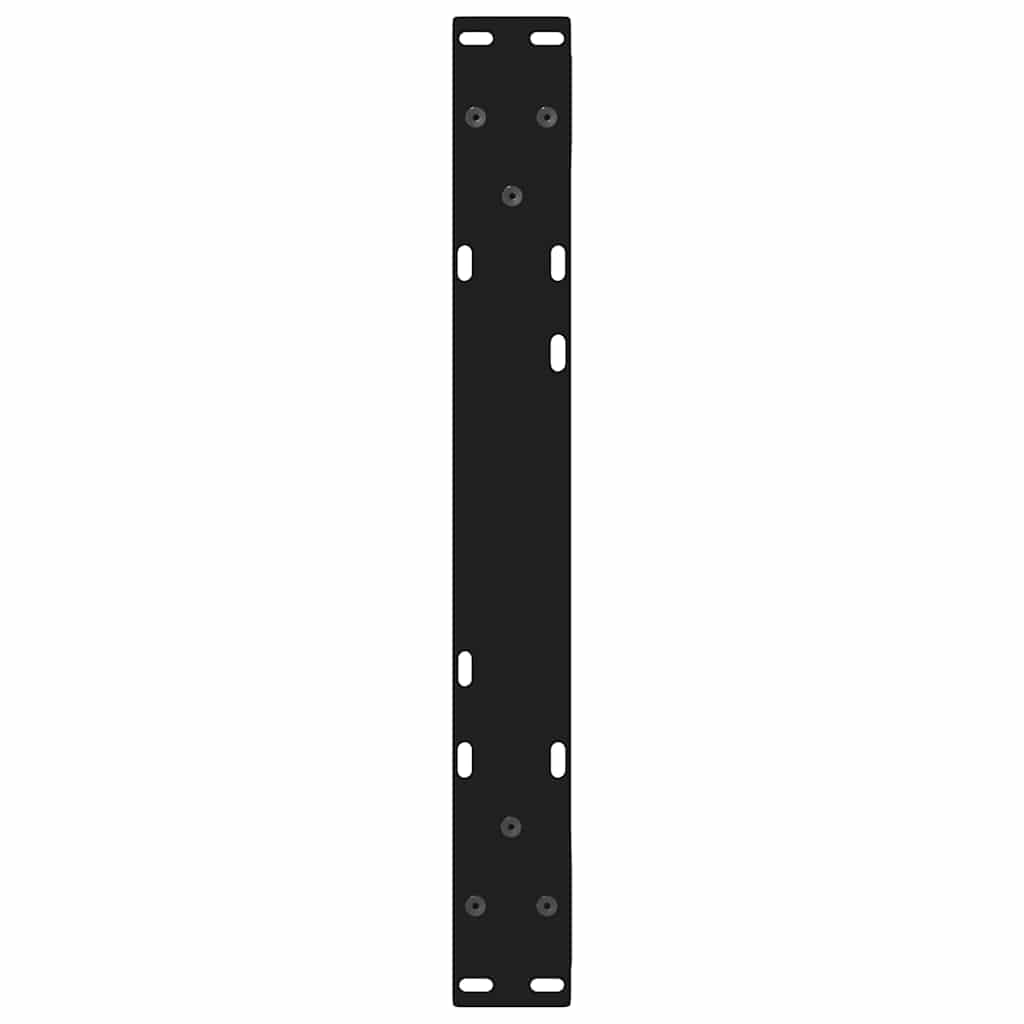 sofabordsben 2 stk. sort 50x(30-31,3) cm stål