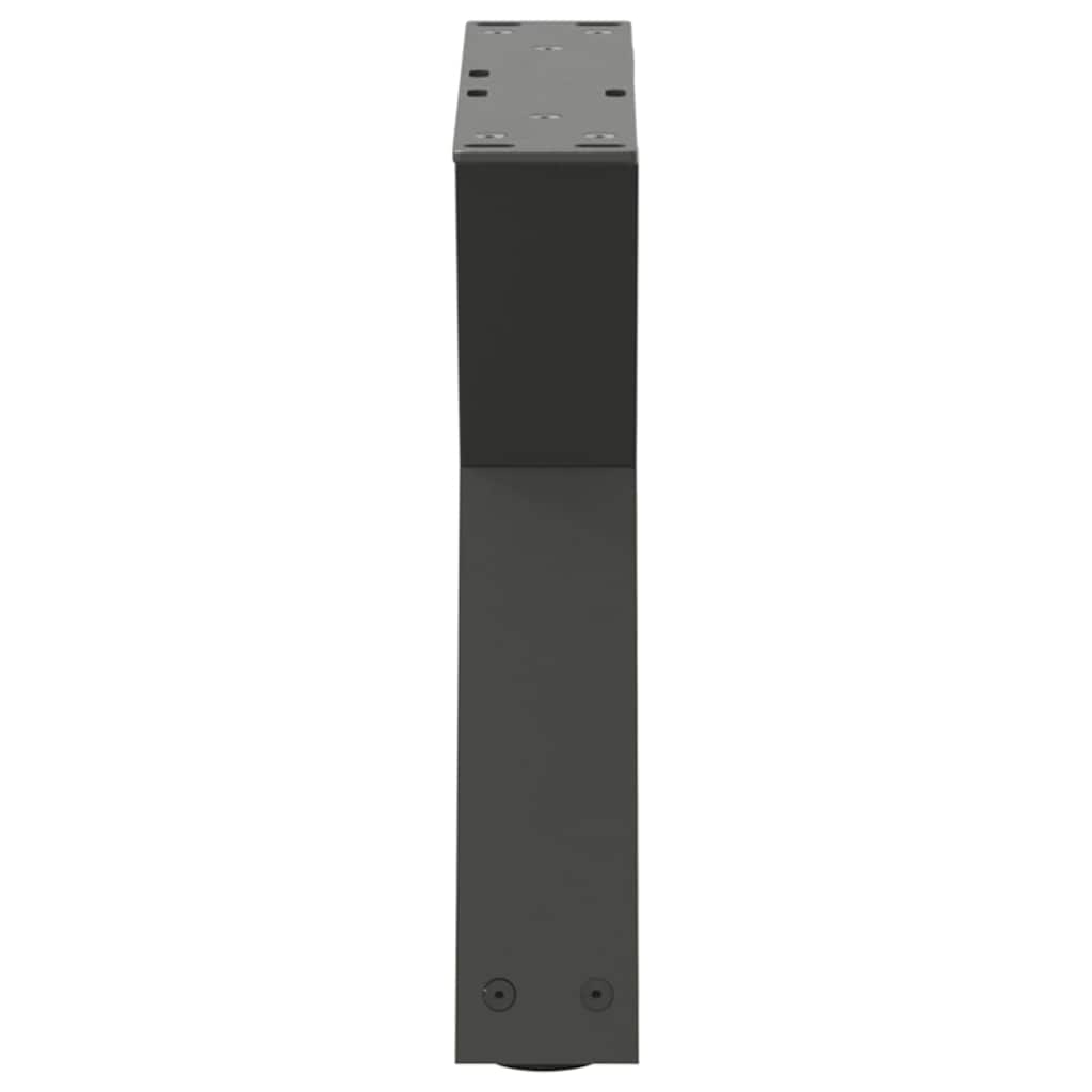 sofabordsben 2 stk. antracit 50x(30-31,3) cm stål