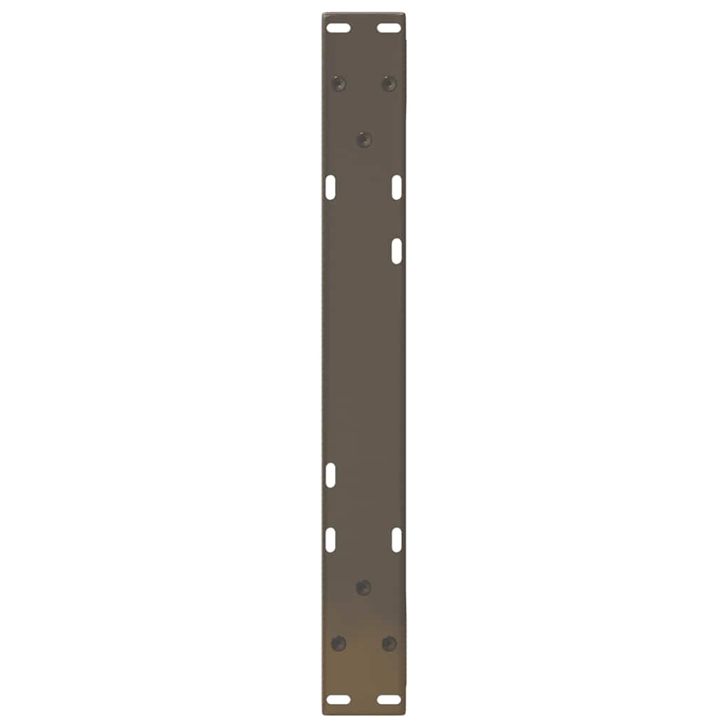sofabordsben 2 stk. naturstål 50x(30-31,3) cm stål