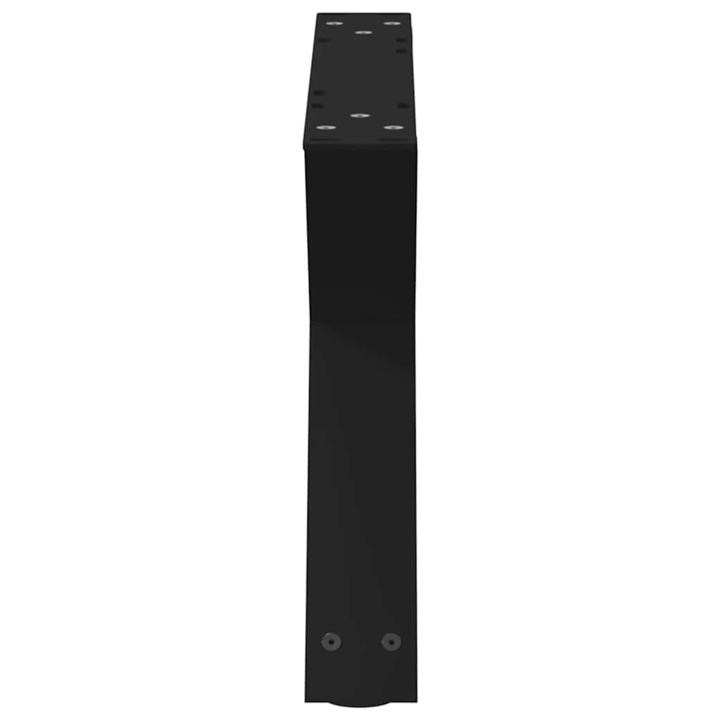 sofabordsben 2 stk. sort 60 x (30-31,3) cm stål