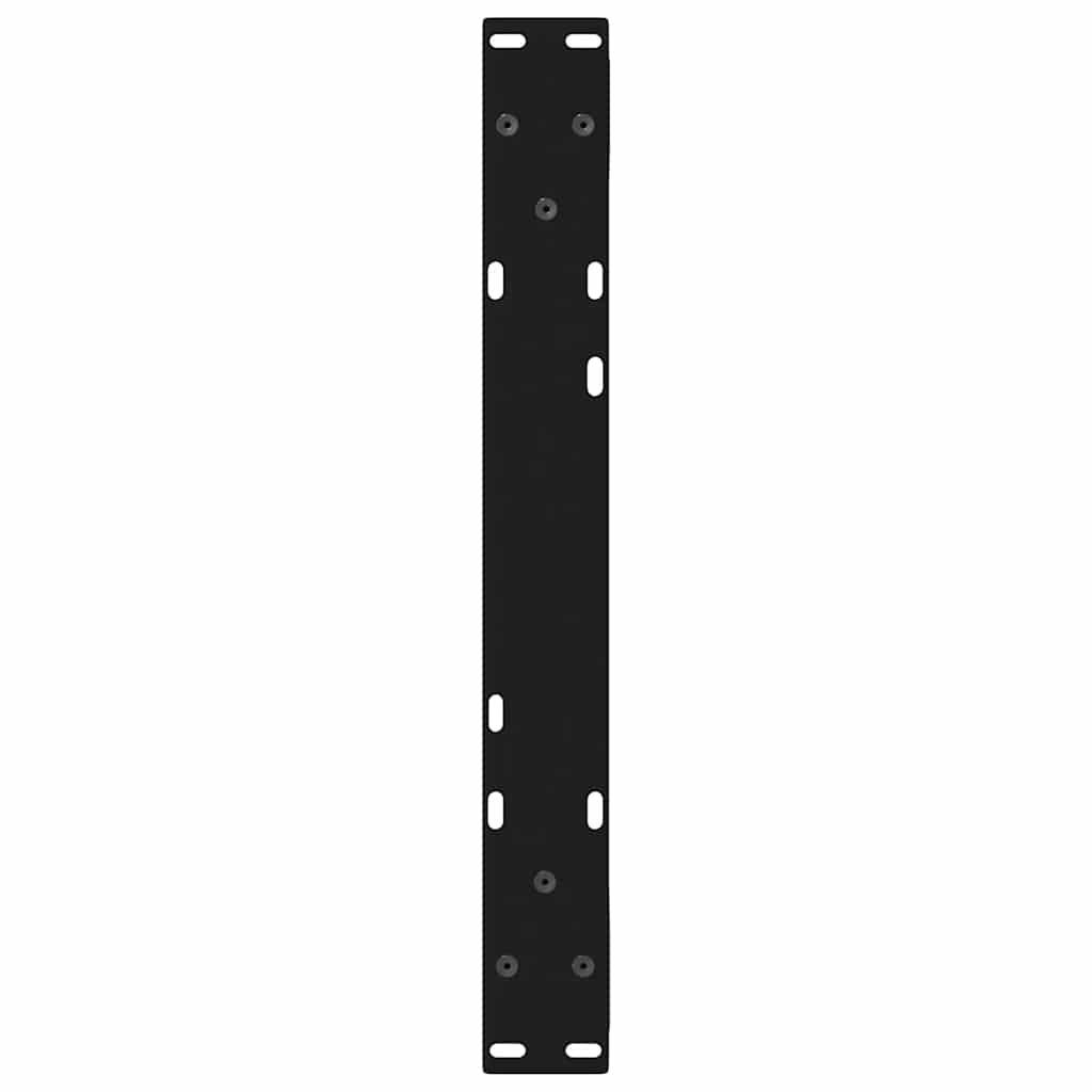sofabordsben 2 stk. sort 60 x (30-31,3) cm stål