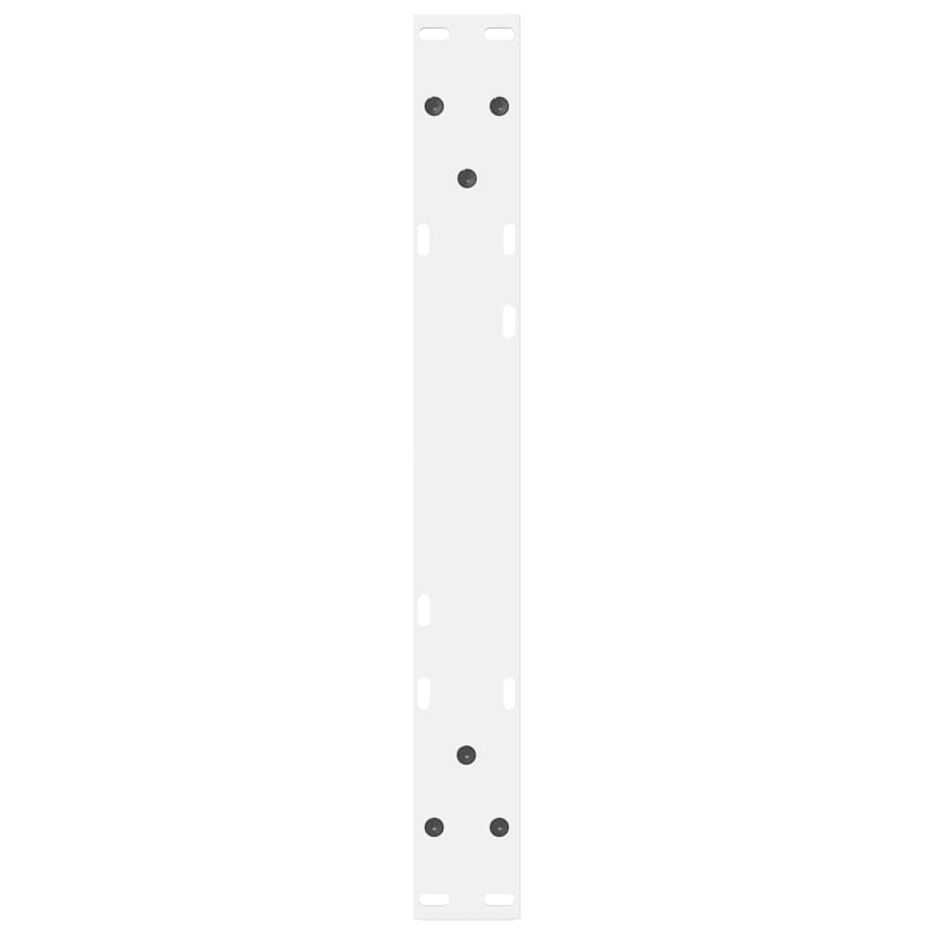 sofabordsben 2 stk. hvid 60 x (30-31,3) cm stål