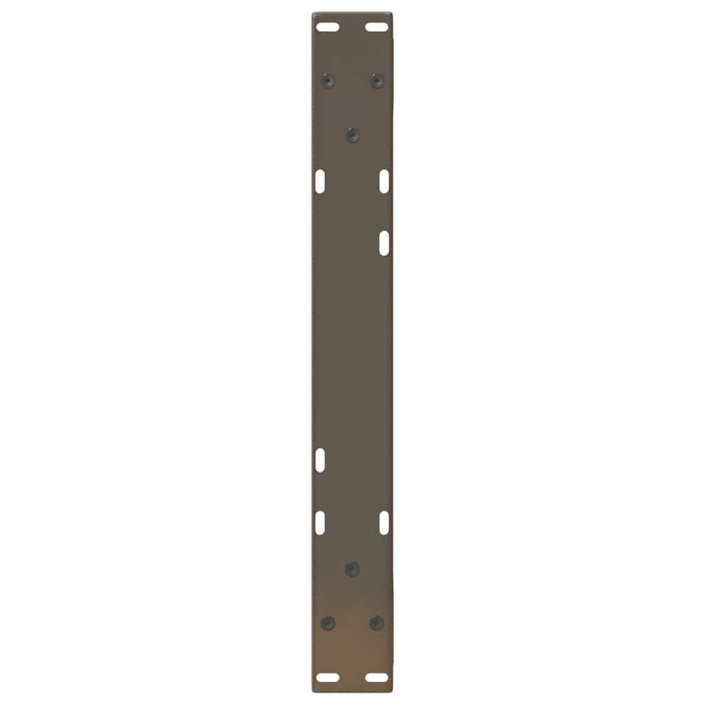 sofabordsben 2 stk. naturstål 60 x (30-31,3) cm stål