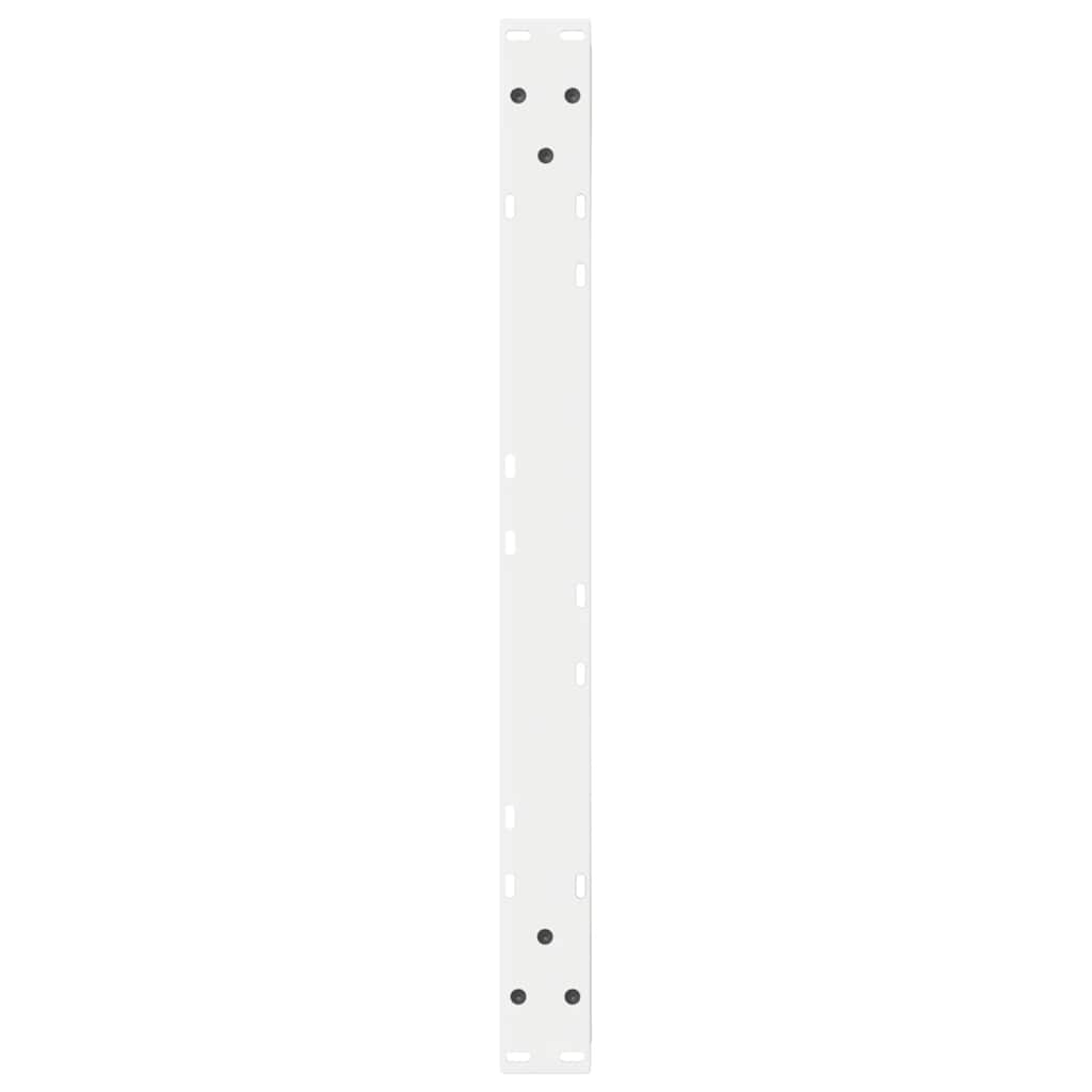 sofabordsben 2 stk. hvid 70 x (30-31,3) cm stål