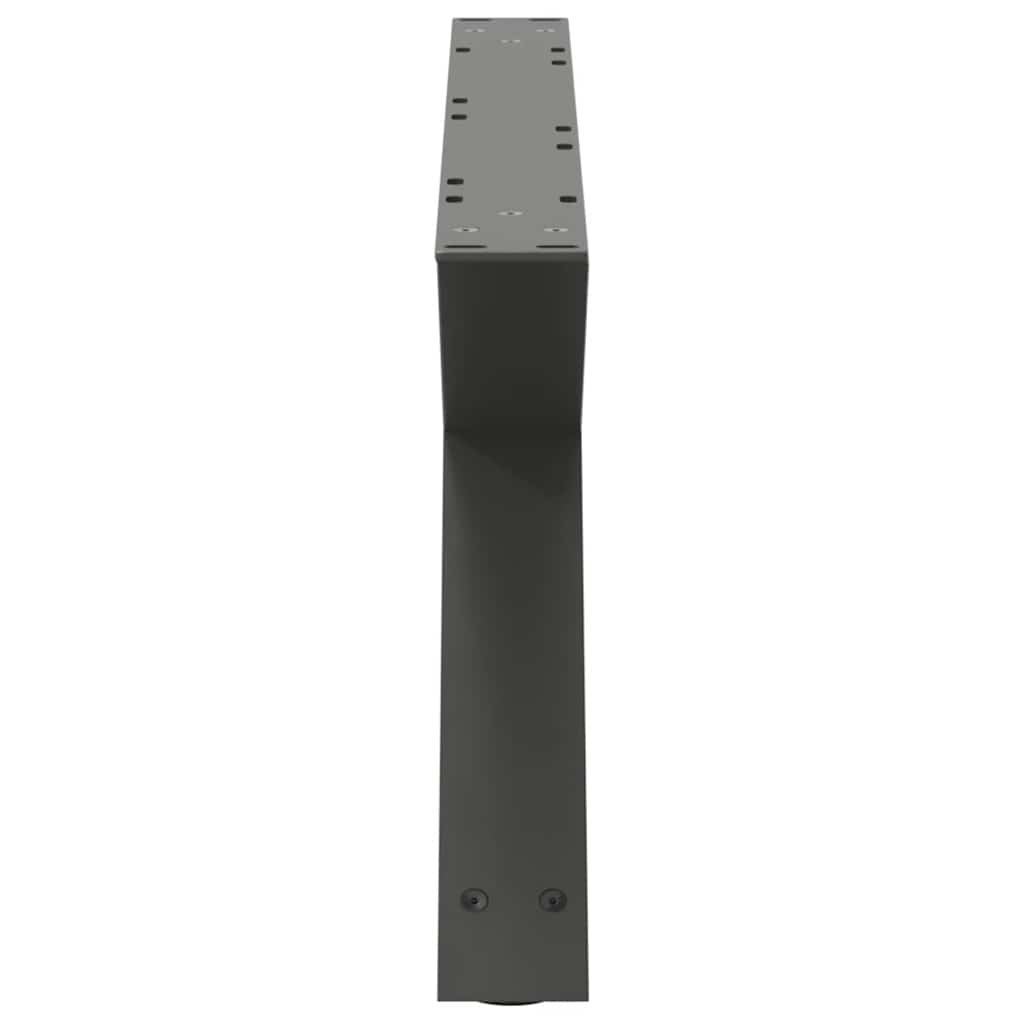 sofabordsben 2 stk. antracit 70 x (30-31,3) cm stål
