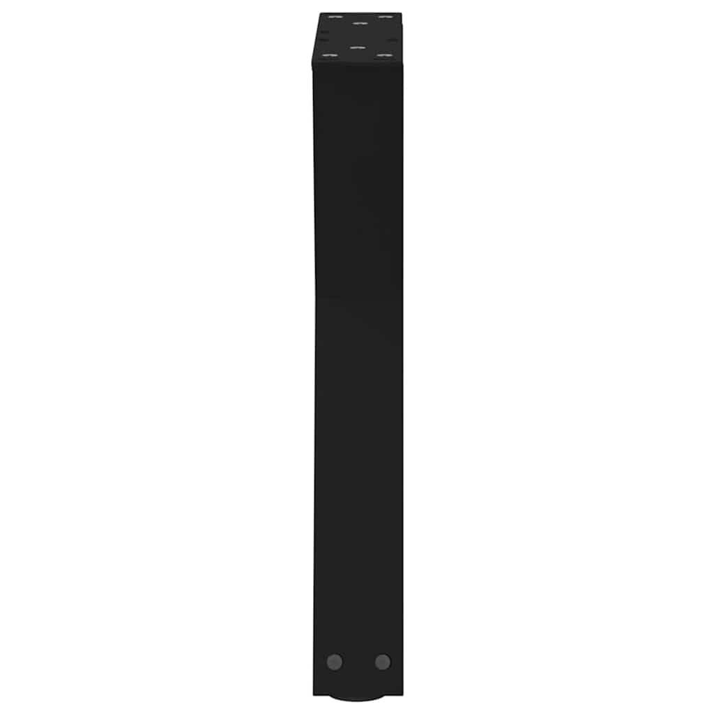 sofabordsben 2 stk. sort 28 x (42-43,3) cm stål