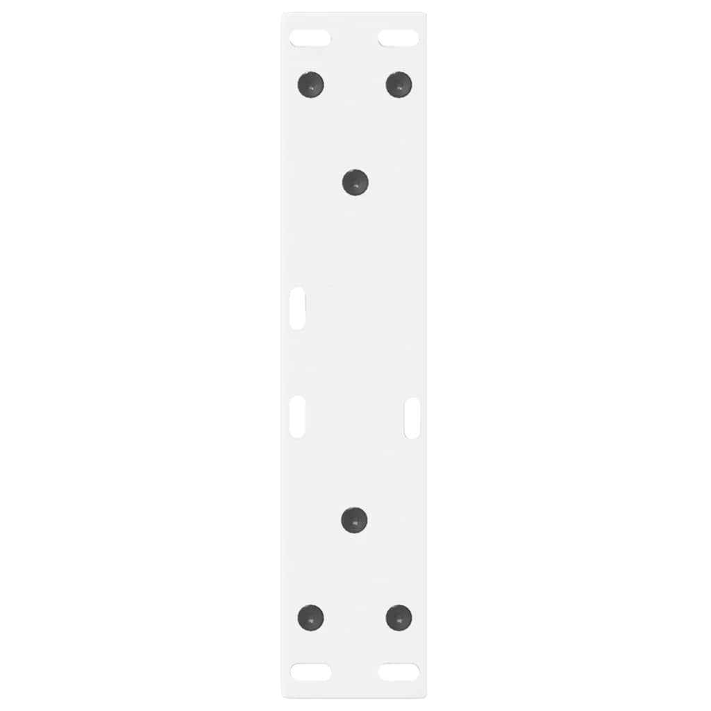 sofabordsben 2 stk. hvid 28 x (42-43,3) cm stål