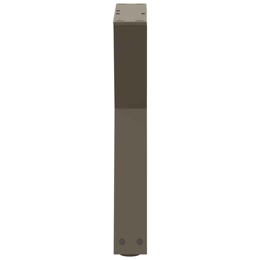 sofabordsben 2 stk. naturstål 28 x (42-43,3) cm stål