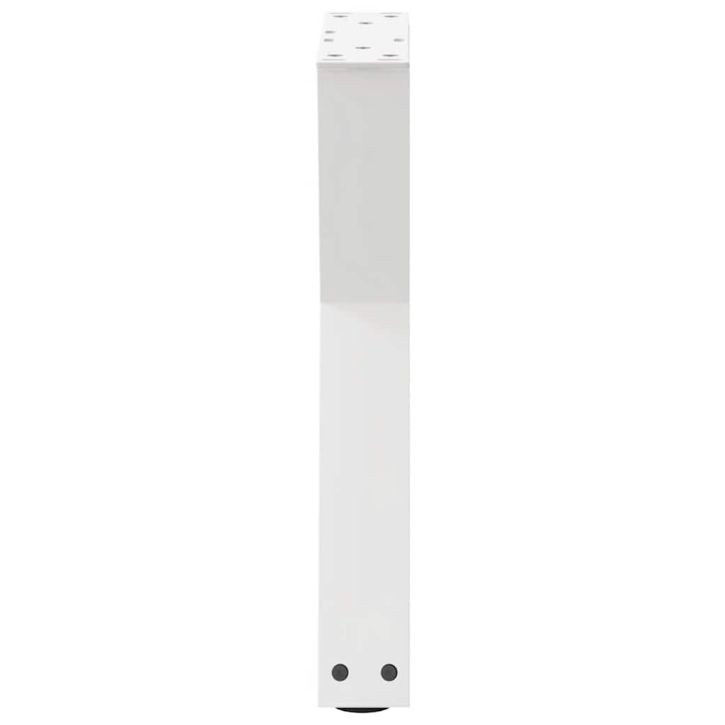 sofabordsben 2 stk. hvid 38 x (42-43,3) cm stål
